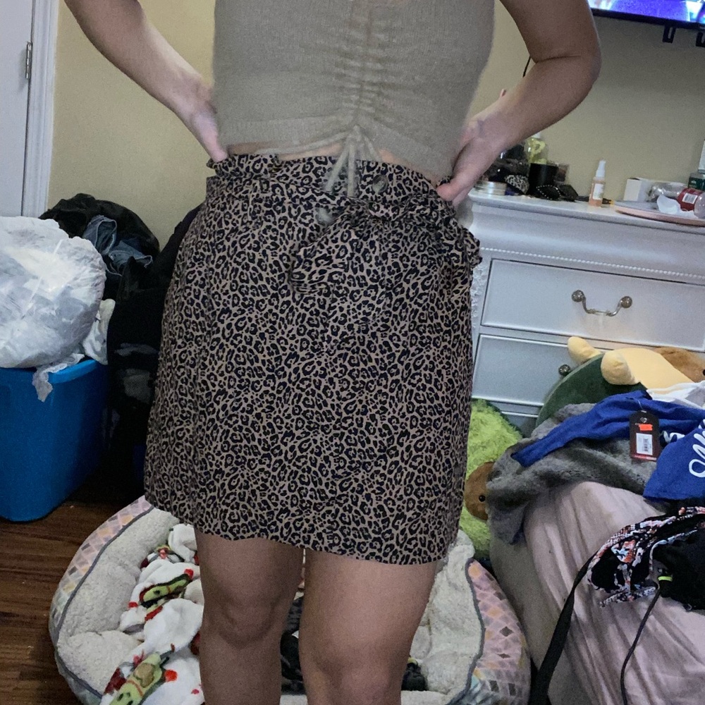 cheetah print skirt